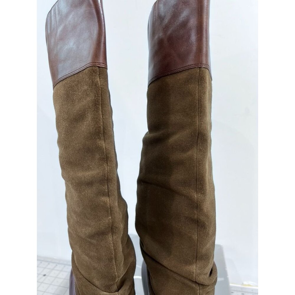 Jessica Simpson JS-Angie Women's 8Sz. Dust Burnished Split Suede Knee-High Boots - Picture 4 of 10